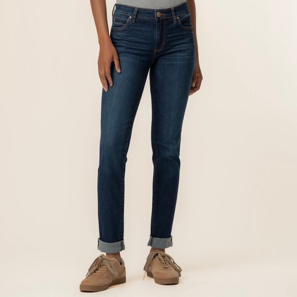 Kut From The Kloth Catherine High-Rise Boyfriend Jeans 16 Abelia Wash